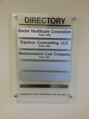 Directory and Wayfinding Signage